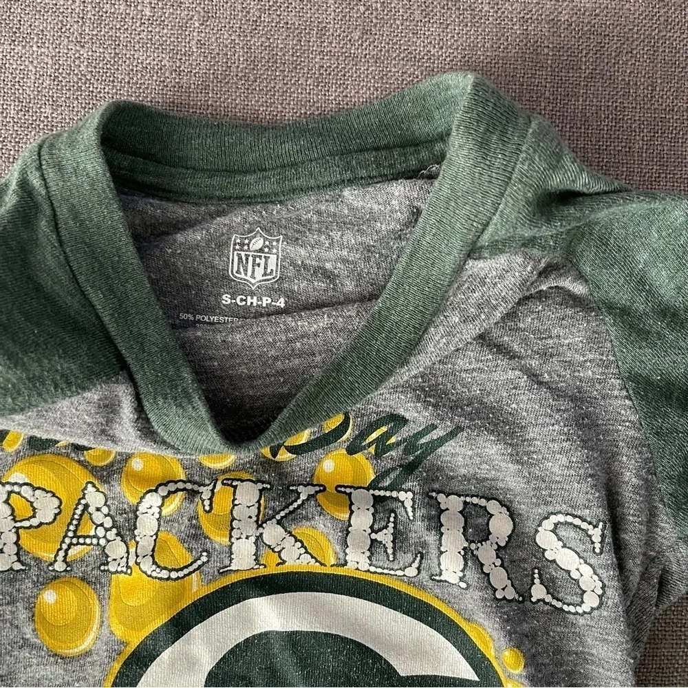 Green Bay Packers girls small long sleeve t shirt